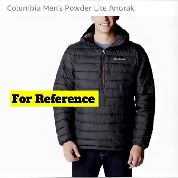 COLUMBIA Men's Powder Lite™ Water-Resistant Quilted Puffer Anorak, Size XL - Picture 8 of 8